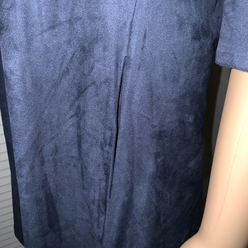 Gretchen Scott Ultra Suede Swinger Back Dress – XS – Navy – NWT